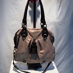 Chic Tan and Black Women's Shoulder Bag